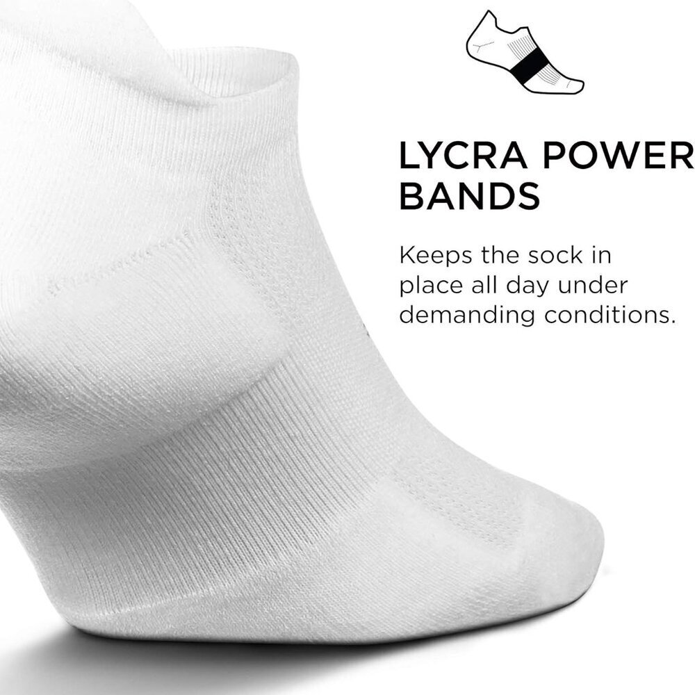 High Performance Max Cushion Ankle Sock - No Show Socks for Women & Men with Hee - Picture 2 of 5